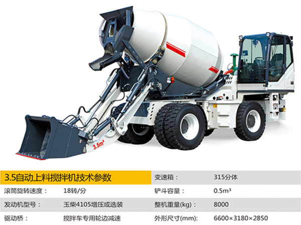 3.5方自動上料攪拌車